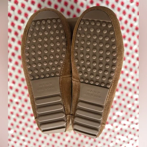 Quince Australian Shearling Moccasin Slippers in Pecan - Picture 7 of 9